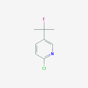 molecular formula C8H9ClFN B6600118 2-chloro-5-(2-fluoropropan-2-yl)pyridine CAS No. 1936144-49-8