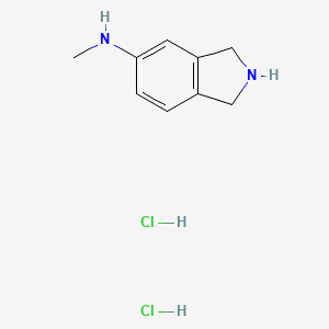 molecular formula C9H14Cl2N2 B6600129 N-methyl-2,3-dihydro-1H-isoindol-5-amine dihydrochloride CAS No. 1820686-41-6