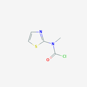 molecular formula C5H5ClN2OS B6600161 N-methyl-N-(1,3-thiazol-2-yl)carbamoyl chloride CAS No. 37653-37-5