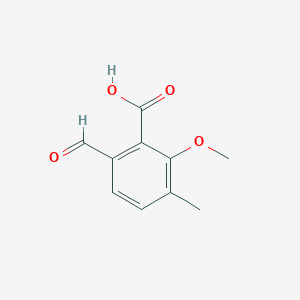molecular formula C10H10O4 B6600179 6-formyl-2-methoxy-3-methylbenzoic acid CAS No. 945981-88-4