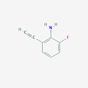 molecular formula C8H6FN B6600239 2-乙炔基-6-氟苯胺 CAS No. 1870087-35-6