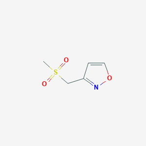 molecular formula C5H7NO3S B6600247 3-(methanesulfonylmethyl)-1,2-oxazole CAS No. 1849313-67-2