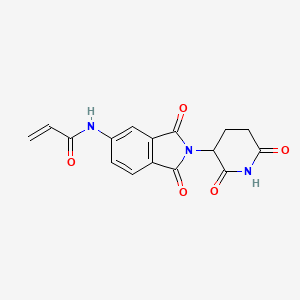 molecular formula C16H13N3O5 B6600268 N-[2-(2,6-dioxopiperidin-3-yl)-1,3-dioxo-2,3-dihydro-1H-isoindol-5-yl]prop-2-enamide CAS No. 1957235-53-8