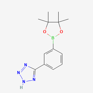molecular formula C13H17BN4O2 B6600273 5-[3-(4,4,5,5-Tetramethyl-1,3,2-dioxaborolane-2-yl)phenyl]-1H-tetrazole CAS No. 775351-37-6