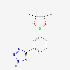 molecular formula C13H17BN4O2 B6600273 5-(3-(4,4,5,5-Tetramethyl-1,3,2-dioxaborolan-2-yl)phenyl)-1H-tetrazole CAS No. 775351-37-6