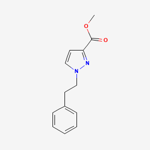 molecular formula C13H14N2O2 B6600278 methyl 1-(2-phenylethyl)-1H-pyrazole-3-carboxylate CAS No. 1864060-65-0
