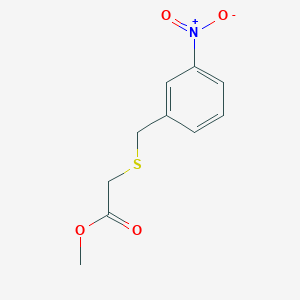 molecular formula C10H11NO4S B6600333 methyl 2-{[(3-nitrophenyl)methyl]sulfanyl}acetate CAS No. 1909337-53-6
