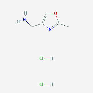 molecular formula C5H10Cl2N2O B6600345 (2-methyl-1,3-oxazol-4-yl)methanamine dihydrochloride CAS No. 1909312-83-9