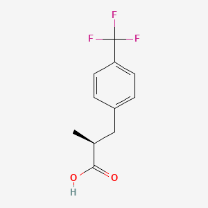 molecular formula C11H11F3O2 B6600398 (2S)-2-methyl-3-[4-(trifluoromethyl)phenyl]propanoic acid CAS No. 849831-54-5