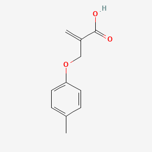 molecular formula C11H12O3 B6600405 2-Propenoic acid, 2-[(4-methylphenoxy)methyl]- CAS No. 56634-11-8