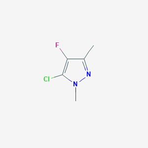 molecular formula C5H6ClFN2 B6600412 5-chloro-4-fluoro-1,3-dimethyl-1H-pyrazole CAS No. 1909319-19-2