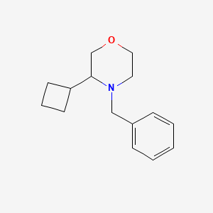 molecular formula C15H21NO B6600413 4-benzyl-3-cyclobutylmorpholine CAS No. 1909313-61-6