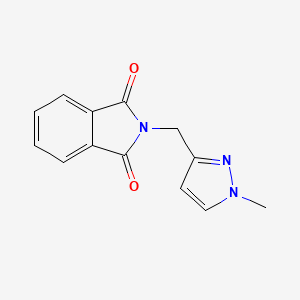 molecular formula C13H11N3O2 B6600430 2-[(1-methyl-1H-pyrazol-3-yl)methyl]-2,3-dihydro-1H-isoindole-1,3-dione CAS No. 1909320-15-5