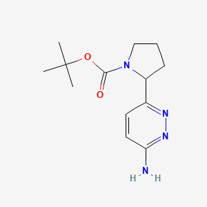 molecular formula C13H20N4O2 B6600434 tert-butyl 2-(6-aminopyridazin-3-yl)pyrrolidine-1-carboxylate CAS No. 1989672-62-9
