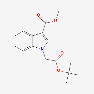 molecular formula C16H19NO4 B6600457 1-[2-(叔丁氧基)-2-氧代乙基]-1H-吲哚-3-羧酸甲酯 CAS No. 1909327-62-3