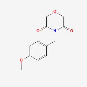4-[(4-methoxyphenyl)methyl]morpholine-3,5-dione