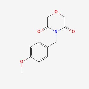 molecular formula C12H13NO4 B6600464 4-[(4-methoxyphenyl)methyl]morpholine-3,5-dione CAS No. 1955557-13-7