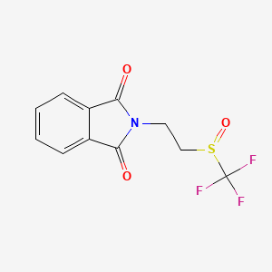 molecular formula C11H8F3NO3S B6600466 2-(2-trifluoromethanesulfinylethyl)-2,3-dihydro-1H-isoindole-1,3-dione CAS No. 1955548-75-0