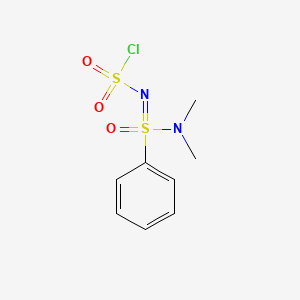 molecular formula C8H11ClN2O3S2 B6600475 N-{[(chlorosulfonyl)imino](oxo)phenyl-lambda6-sulfanyl}-N-methylmethanamine CAS No. 2649084-01-3