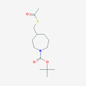 molecular formula C14H25NO3S B6600482 tert-butyl 4-[(acetylsulfanyl)methyl]azepane-1-carboxylate CAS No. 1955532-09-8