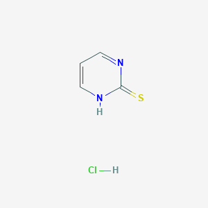molecular formula C4H5ClN2S B6600494 2-Pyrimidinethiol hydrochloride CAS No. 41041-19-4