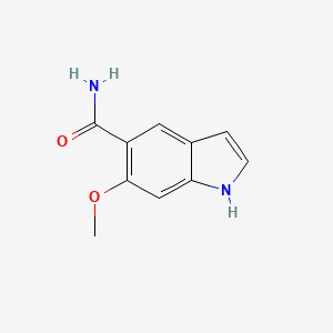 molecular formula C10H10N2O2 B6600510 6-methoxy-1H-indole-5-carboxamide CAS No. 1989672-05-0