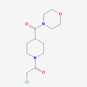 molecular formula C12H19ClN2O3 B6600522 2-chloro-1-[4-(morpholine-4-carbonyl)piperidin-1-yl]ethan-1-one CAS No. 1955518-63-4