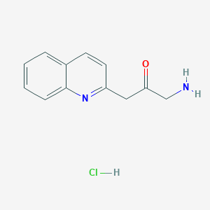 molecular formula C12H13ClN2O B6600528 1-amino-3-(quinolin-2-yl)propan-2-one hydrochloride CAS No. 1803591-75-4