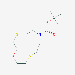 molecular formula C13H25NO3S2 B6600603 tert-butyl 1-oxa-4,10-dithia-7-azacyclododecane-7-carboxylate CAS No. 557079-13-7