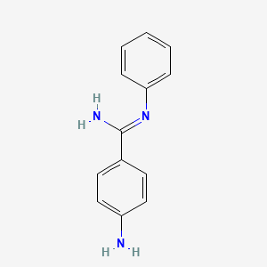 B6600628 4-amino-N'-phenylbenzene-1-carboximidamide CAS No. 1195870-11-1