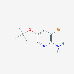 molecular formula C9H13BrN2O B6600632 3-bromo-5-(tert-butoxy)pyridin-2-amine CAS No. 1381942-98-8
