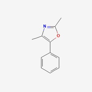molecular formula C11H11NO B6600634 2,4-dimethyl-5-phenyl-1,3-oxazole CAS No. 23012-31-9