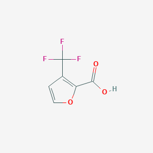 molecular formula C6H3F3O3 B6600644 3-(trifluoromethyl)furan-2-carboxylic acid CAS No. 1211526-87-2