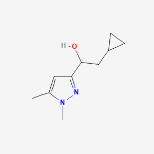 2-cyclopropyl-1-(1,5-dimethyl-1H-pyrazol-3-yl)ethan-1-ol