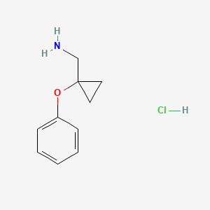 molecular formula C10H14ClNO B6600724 (1-phenoxycyclopropyl)methanamine hydrochloride CAS No. 1955507-03-5