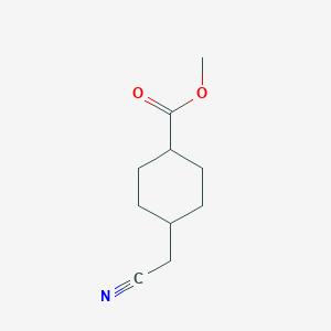 molecular formula C10H15NO2 B6600734 methyl 4-(cyanomethyl)cyclohexane-1-carboxylate CAS No. 2107832-31-3
