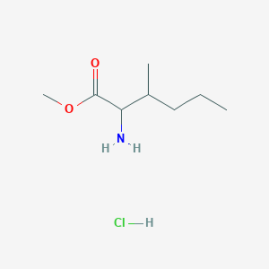 molecular formula C8H18ClNO2 B6600739 methyl 2-amino-3-methylhexanoate hydrochloride CAS No. 1955494-77-5