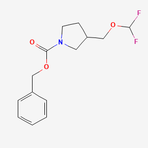 benzyl 3-[(difluoromethoxy)methyl]pyrrolidine-1-carboxylate