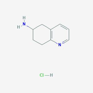 molecular formula C9H13ClN2 B6600758 5,6,7,8-tetrahydroquinolin-6-amine hydrochloride CAS No. 2060034-79-7