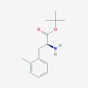 molecular formula C14H21NO2 B6600780 tert-butyl (2S)-2-amino-3-(2-methylphenyl)propanoate CAS No. 1997356-10-1