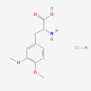 molecular formula C11H16ClNO4 B6600786 2-amino-3-(3,4-dimethoxyphenyl)propanoic acid hydrochloride CAS No. 115982-28-0