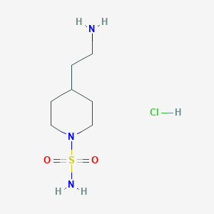 4-(2-aminoethyl)piperidine-1-sulfonamide hydrochloride