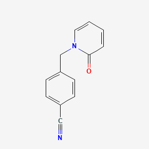 molecular formula C13H10N2O B6600851 Benzonitrile, 4-[(2-oxo-1(2H)-pyridinyl)methyl]- CAS No. 62455-72-5