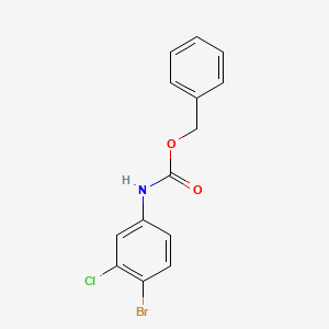 molecular formula C14H11BrClNO2 B6600859 benzyl N-(4-bromo-3-chlorophenyl)carbamate CAS No. 1351611-57-8