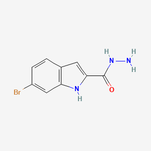 molecular formula C9H8BrN3O B6600878 6-bromo-1H-indole-2-carbohydrazide CAS No. 20948-72-5