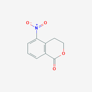 molecular formula C9H7NO4 B6600908 5-nitro-3,4-dihydro-1H-2-benzopyran-1-one CAS No. 66122-94-9