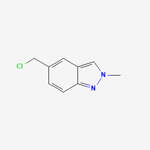 molecular formula C9H9ClN2 B6600923 5-(chloromethyl)-2-methyl-2H-indazole CAS No. 1824466-73-0