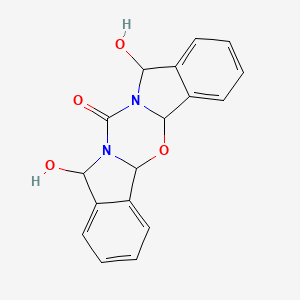 10,14-dihydroxy-2-oxa-11,13-diazapentacyclo[11.7.0.0^{3,11}.0^{4,9}.0^{15,20}]icosa-4,6,8,15,17,19-hexaen-12-one