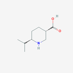 molecular formula C9H17NO2 B6600962 rac-(3R,6R)-6-(propan-2-yl)piperidine-3-carboxylic acid, cis CAS No. 1807941-44-1