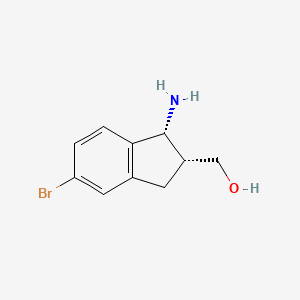 rac-[(1R,2R)-1-amino-5-bromo-2,3-dihydro-1H-inden-2-yl]methanol, cis